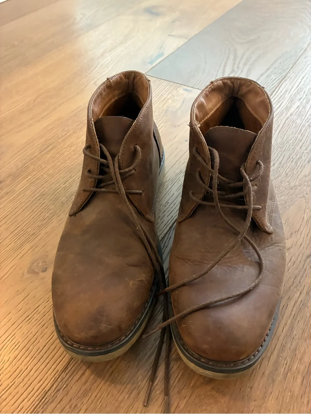 Nunn Bush Men's Brown Leather Chukka Boots